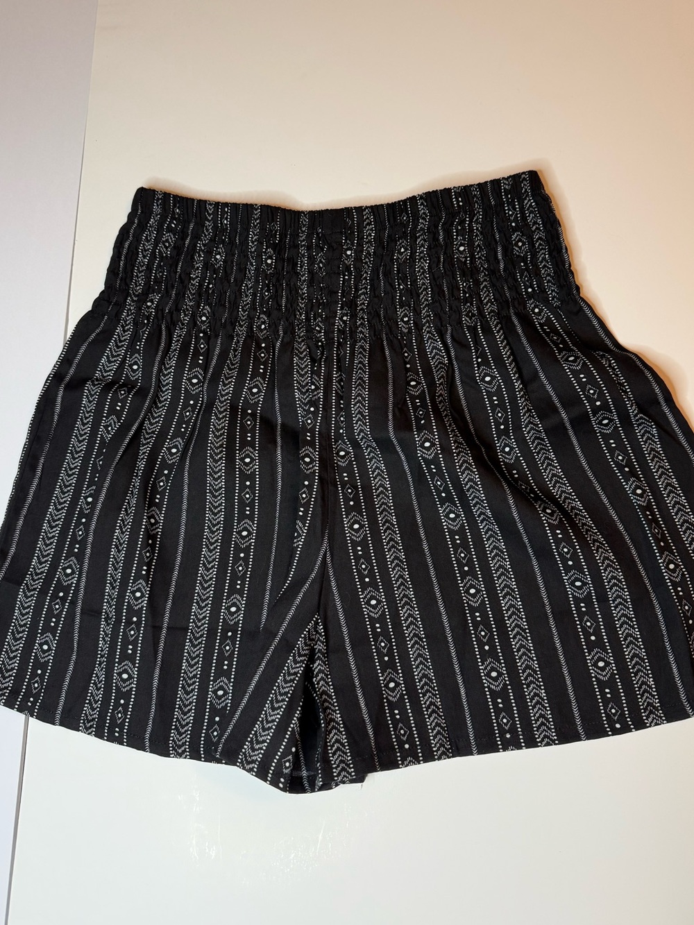 Lotus & Luna Black Aztec Stripe Shorts